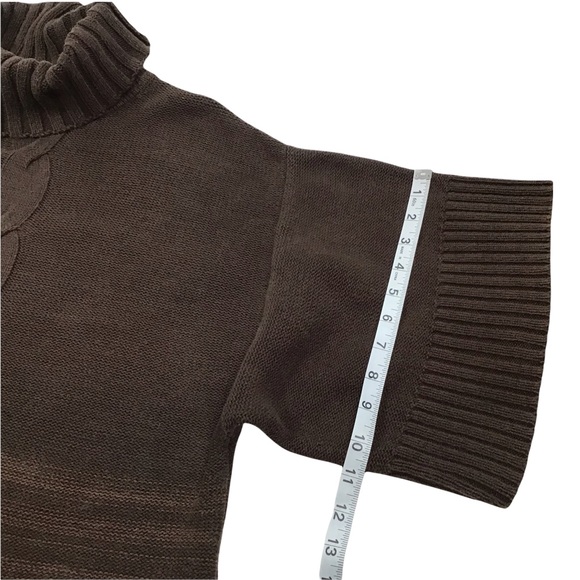 STYLE & CO. - Knitted Turtleneck Short Sleeve Sweater Dress - XL - Picture 9 of 14